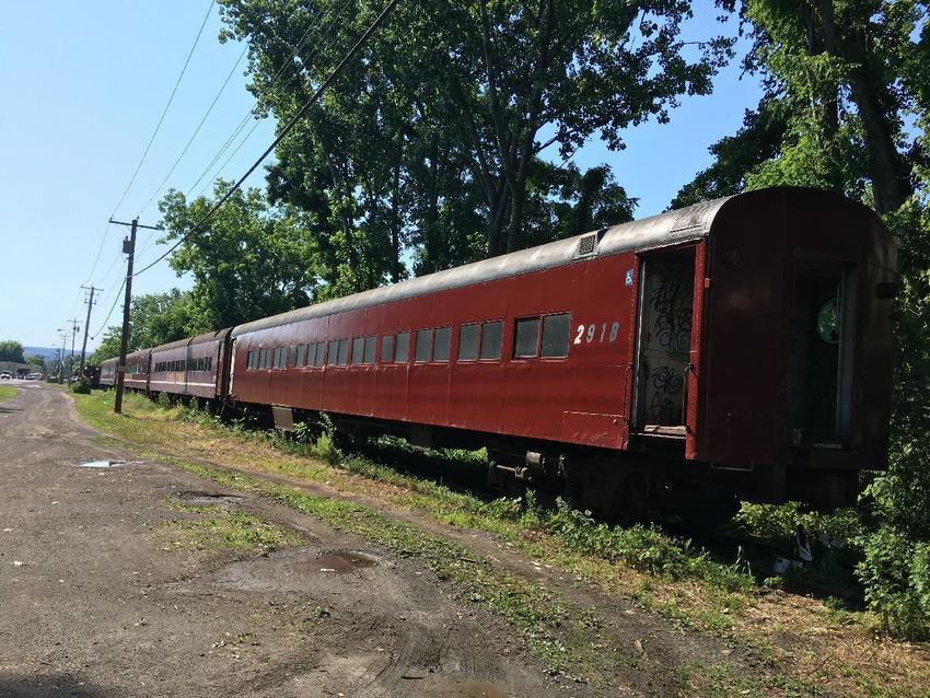 Photo of Former LIRR Coach 2918 at Westrook Lane