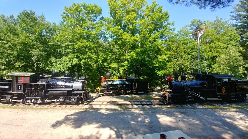 Photo of Clark's Trading Post Getting Ready for Railroad Days