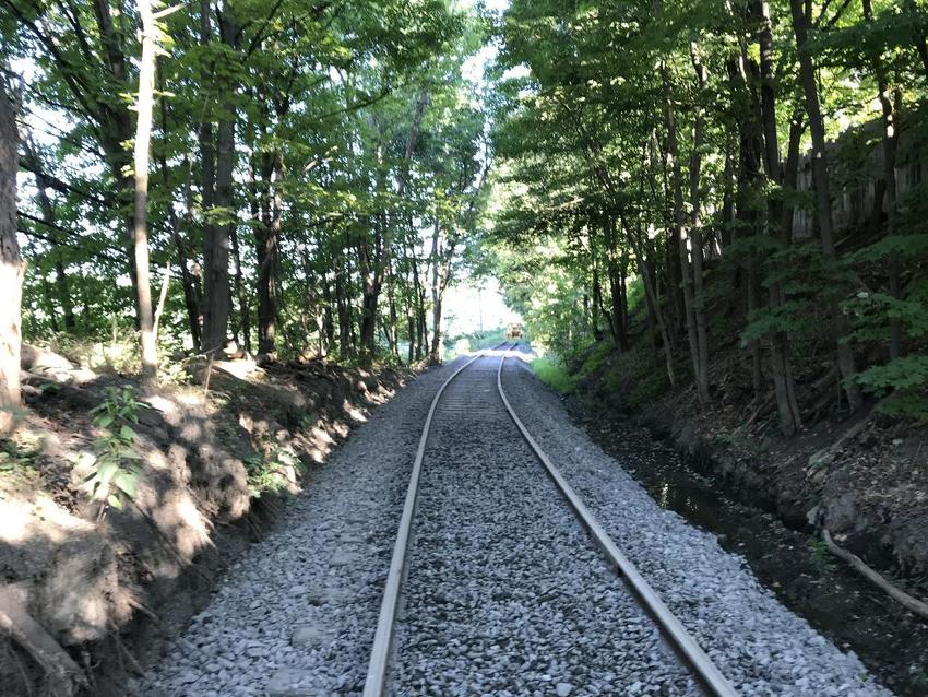 Photo of Newly Rebuilt Track at MP 6.5