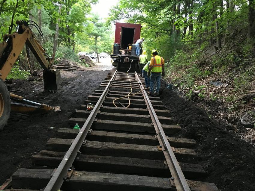 Photo of Renovating track at MP 6.58
