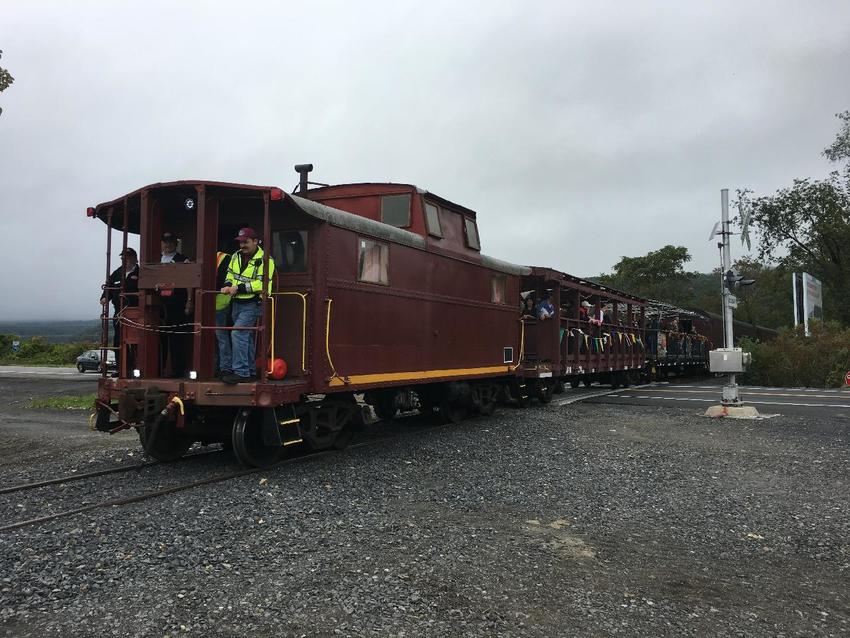 Photo of CMRR Catskill Fall Flyer Crossing Route 209
