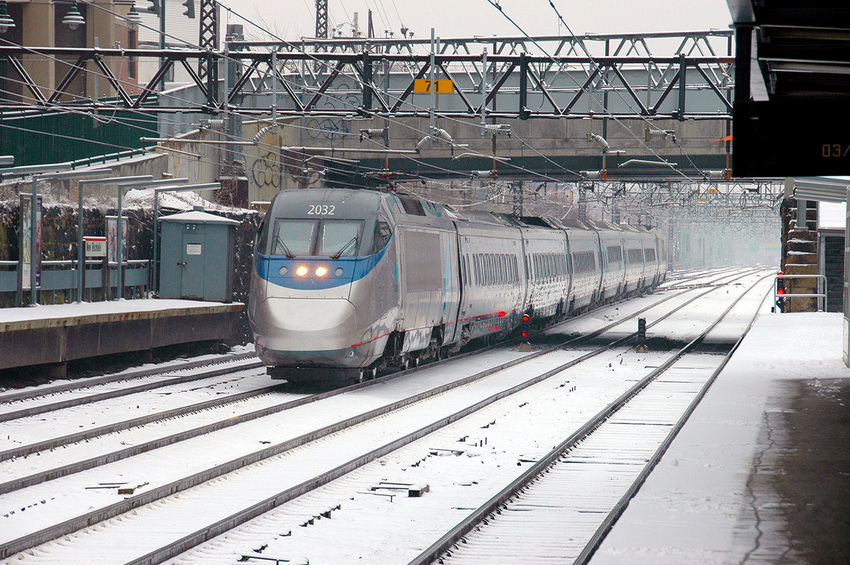 Photo of Acela Express Train at New Rochelle, NY