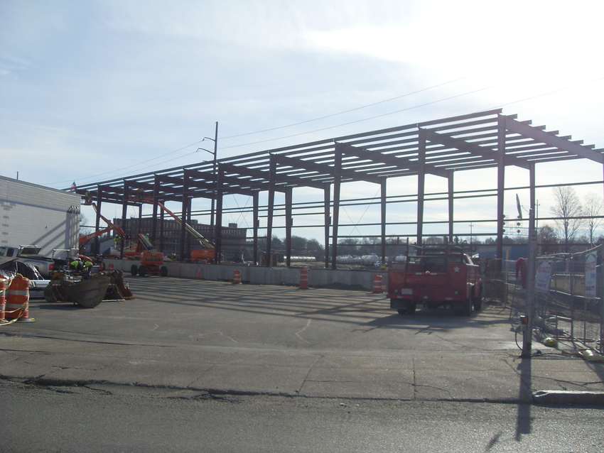 Photo of Construction adjacent to Lawrence yard