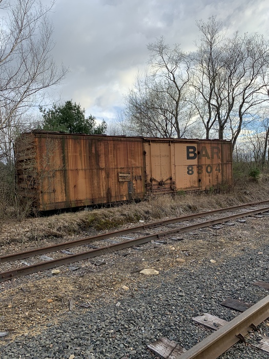 Photo of Bangor and aroostook boxcar in barre ma