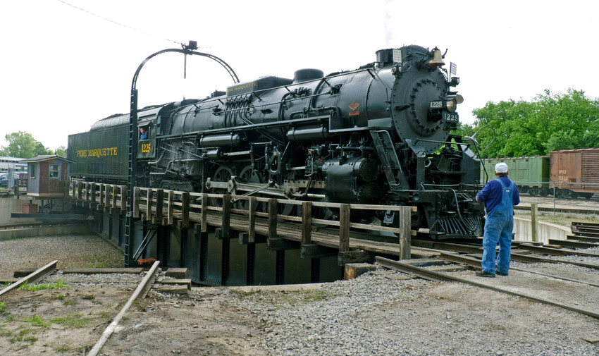 Photo of PM 2-8-4 takes a spin at Owosso