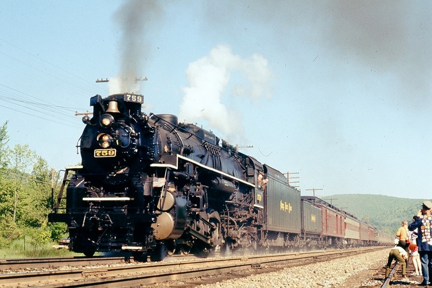 Photo of NKP 759 run-by on the Erie at Susquehanna PA