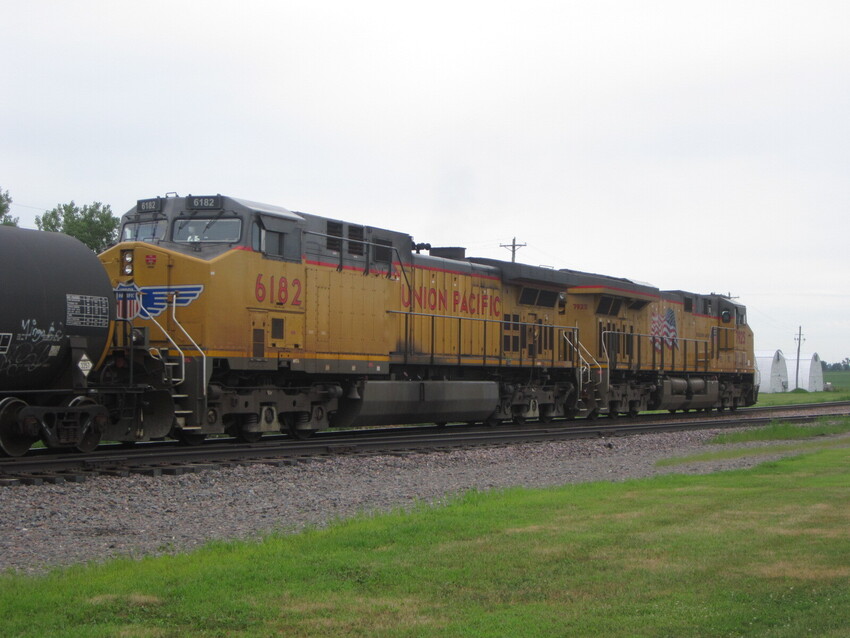 Photo of Helpers of a Union Pacific freight train near Elkhart, IA