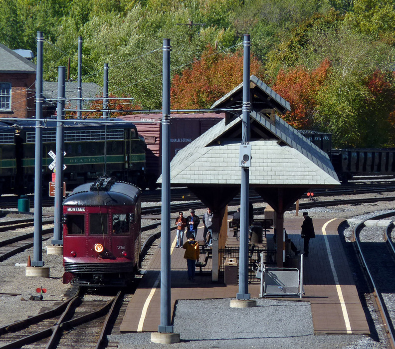 Photo of Philadelphia Suburban Transportation Co. #76 Awaits Departure