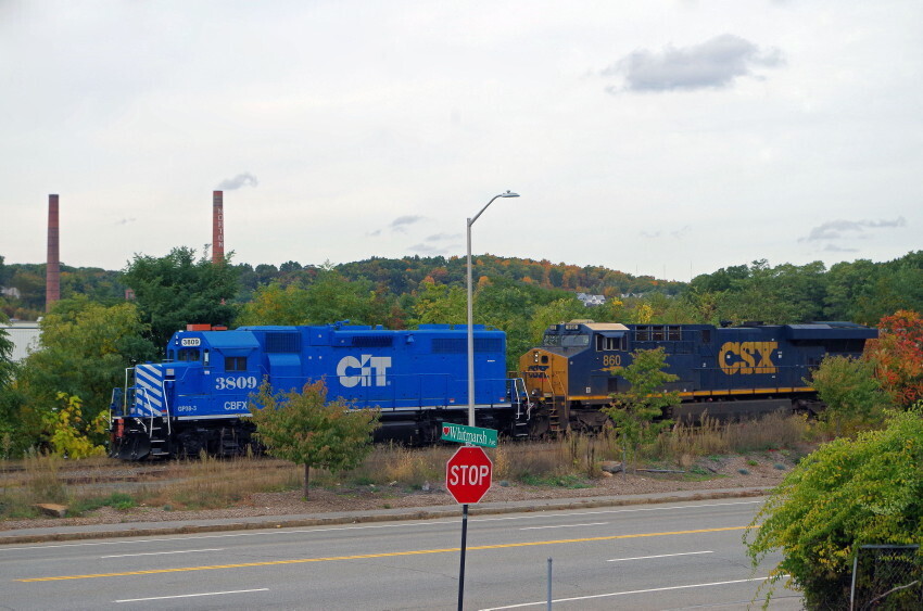 Photo of CSX with CIT @ Worcester, Ma.
