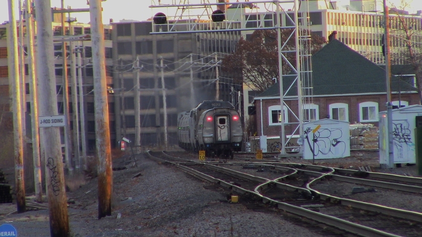 Photo of Amtrak in the distance