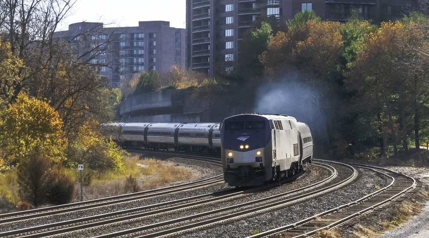 Photo of Amtrak Train 94 Passing Crystal City in Arlington, VA