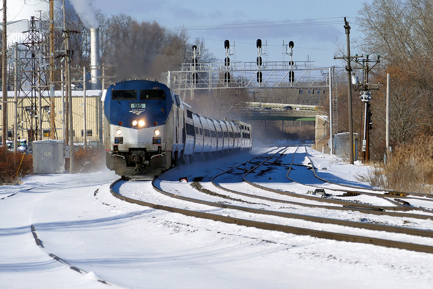 Photo of Amtrak's Lake Shore Limited at East Syracuse, NY