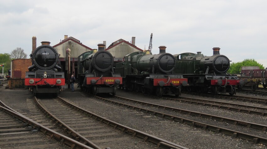 Photo of Lined up, in front of the shed
