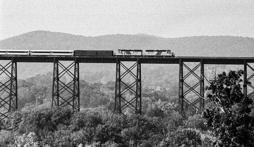Photo of Steamless Steam Excursion Returning over Moodna Viaduct