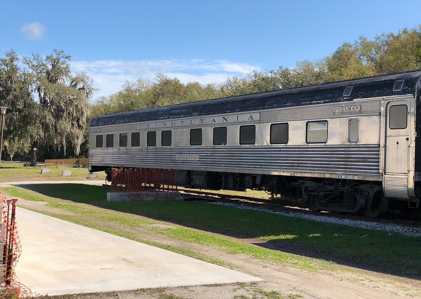 Photo of Pennsylvania Railroad car at the Florida Railroad Museum
