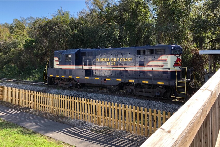 Photo of FGCX 1835 on the Florida Gulf Coast Railroad