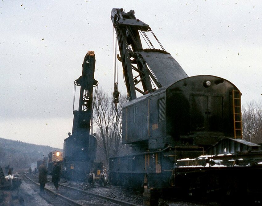 Photo of EL Wreck at Campville December 1969 - 2