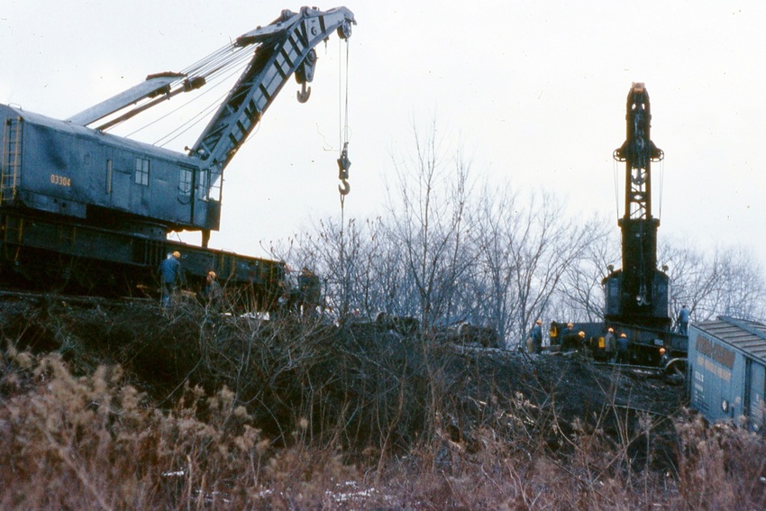 Photo of EL Wreck at Campville December 1969 - 1
