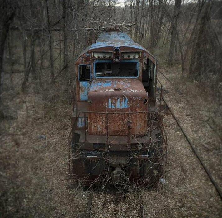 Photo of U-Boat Abandoned in the woods