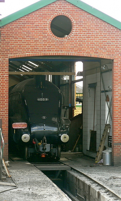 Photo of A4 Pacific Bittern in the Ropley shed