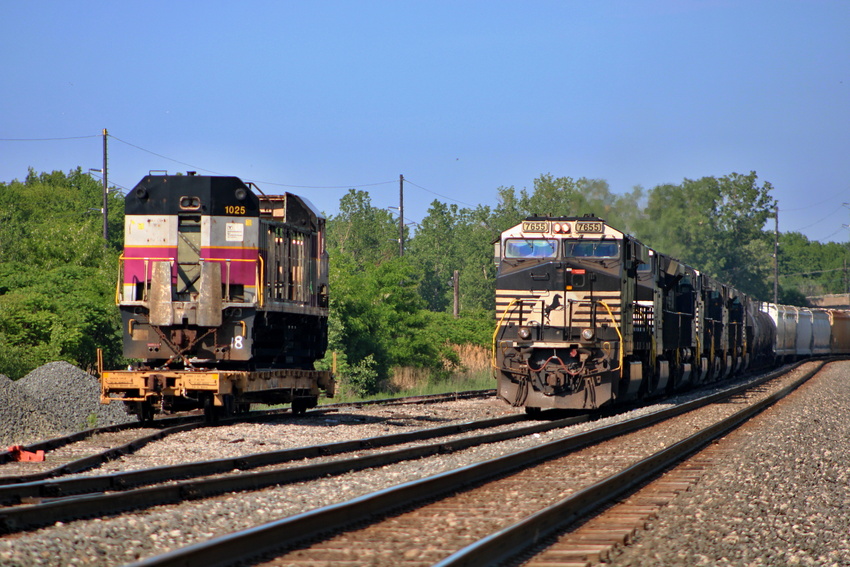 Photo of NS 309 Meets MBTA in Erie, PA