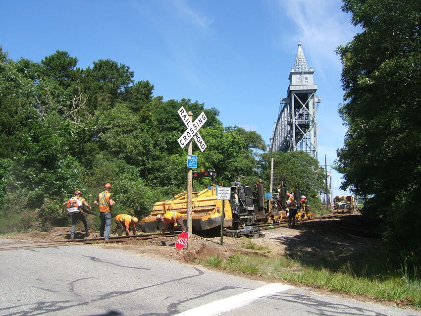 Photo of Railworks at work in view of the Canal RR bridge