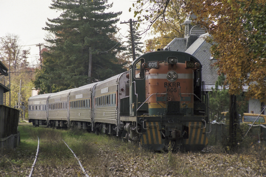Photo of Battenkill Fall Foliage Train Tied Down at Cambridge, NY