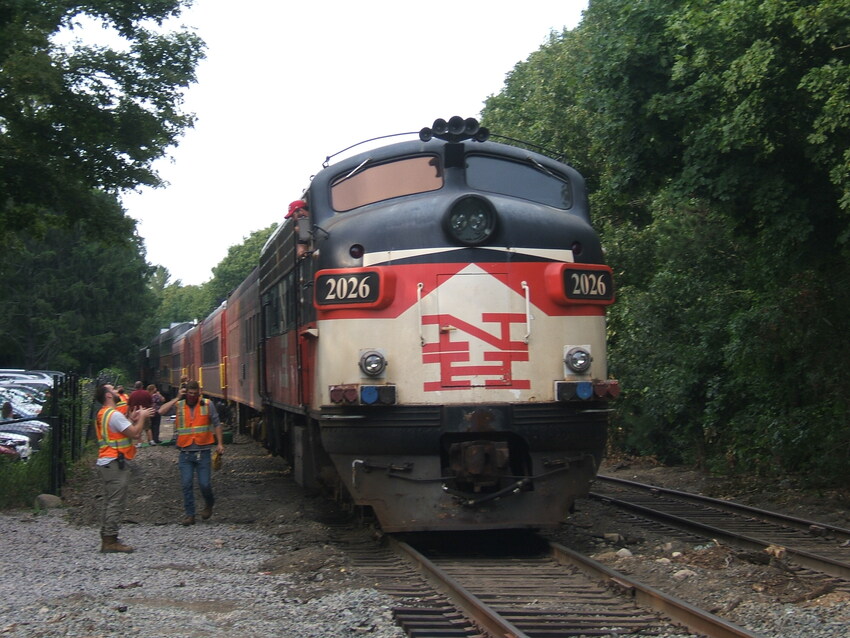 Photo of Passengers boarding Dinner train in North Falmouth