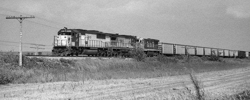 Photo of Eastbound CNW Coal Train Stopping at California Jct., IA