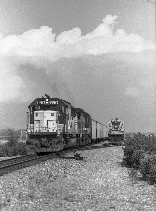 Photo of CNW Coal Train Heading East W/o ex ATSF Unit