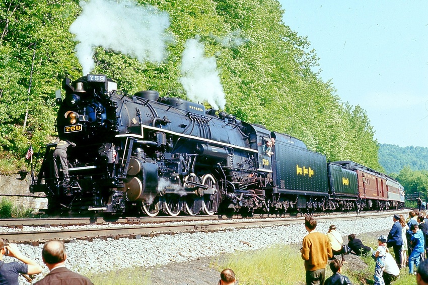 Photo of NKP 759 Run-by at New Milford PA - the wind-up