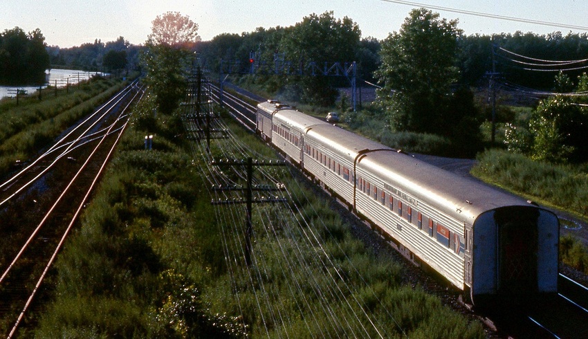 Photo of Amtrak Water Level Express speeds into the sunset