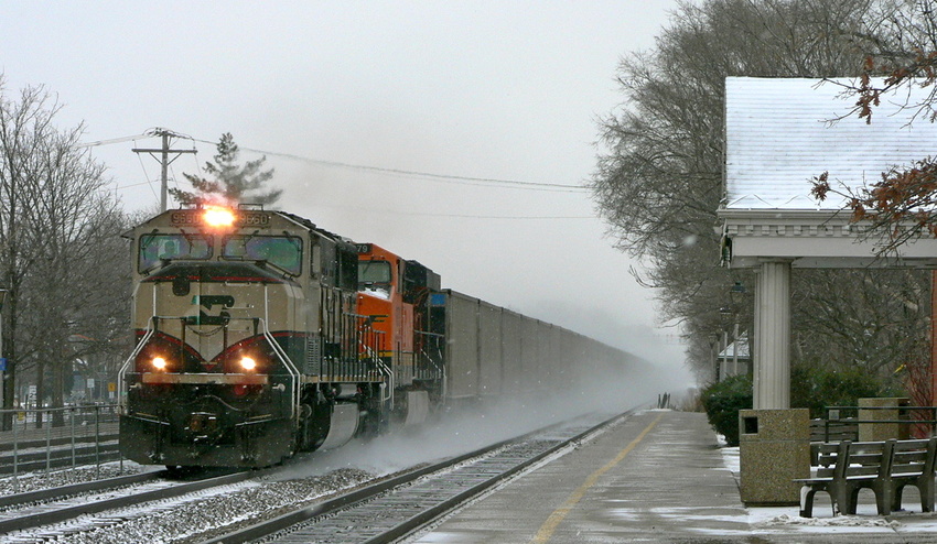 Photo of Empty Coal train westbound at Brookfield IL