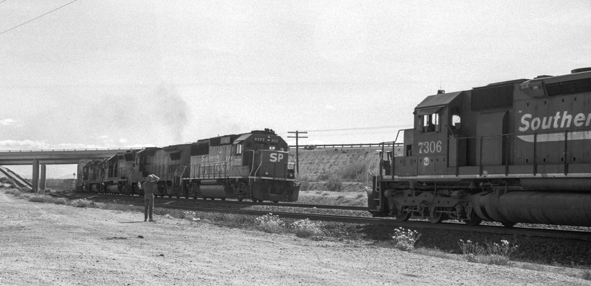 Photo of Espee Trains Meet at Mohawk, AZ