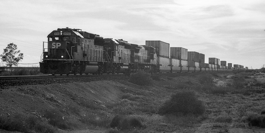 Photo of Eastbound Espee Stack Train at Smurr, AZ