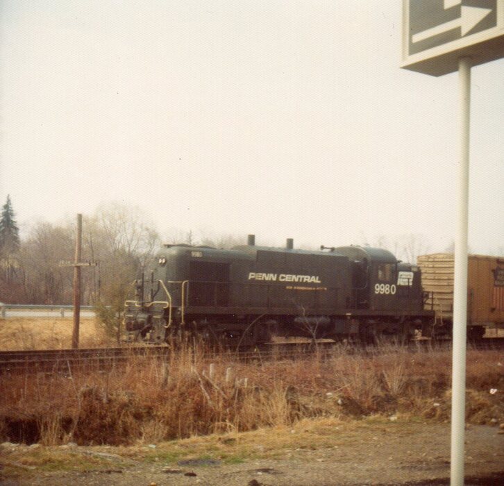 Photo of On the Maybrook; RS3 9980 at Mill Plain, early spring 1977.