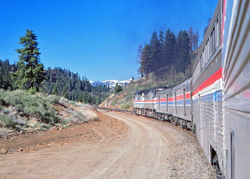 Photo of Southern Pacific in the Sierras.