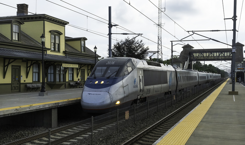 Photo of Saturday Afternoon Acela Passing Kingston Station