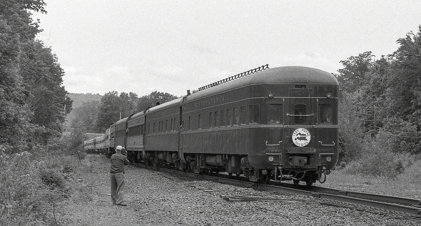 Photo of PRR Observation Car on Rear of C&O 614 Excursion - Howells, NY