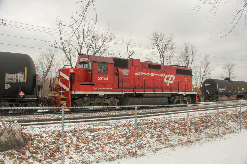 Photo of CLP #204 switches tanks in Burlington, VT
