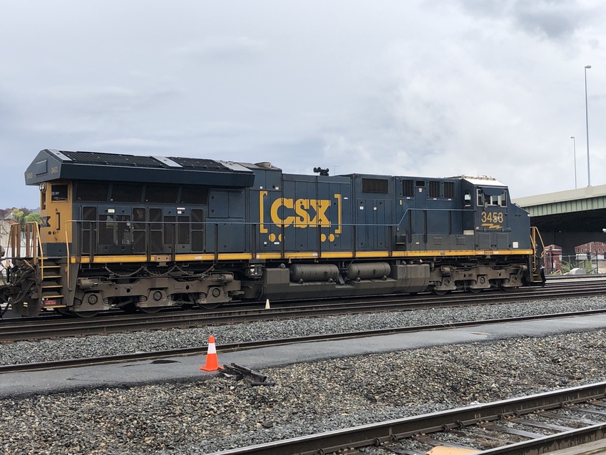 Photo of CSX 3453 at Worcester yard