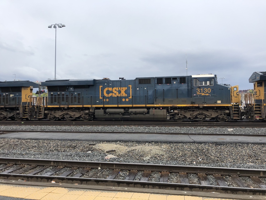 Photo of CSX 3130 at Worcester yard