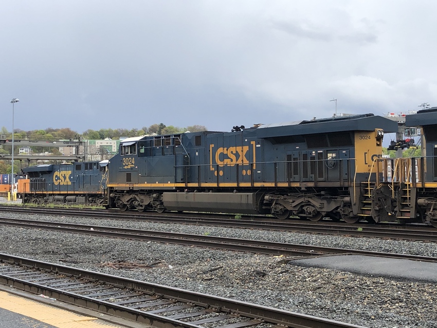 Photo of CSX 3024 at Worcester yard
