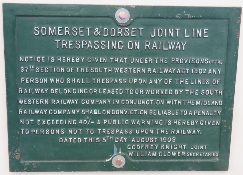 Photo of Old Railway Sign