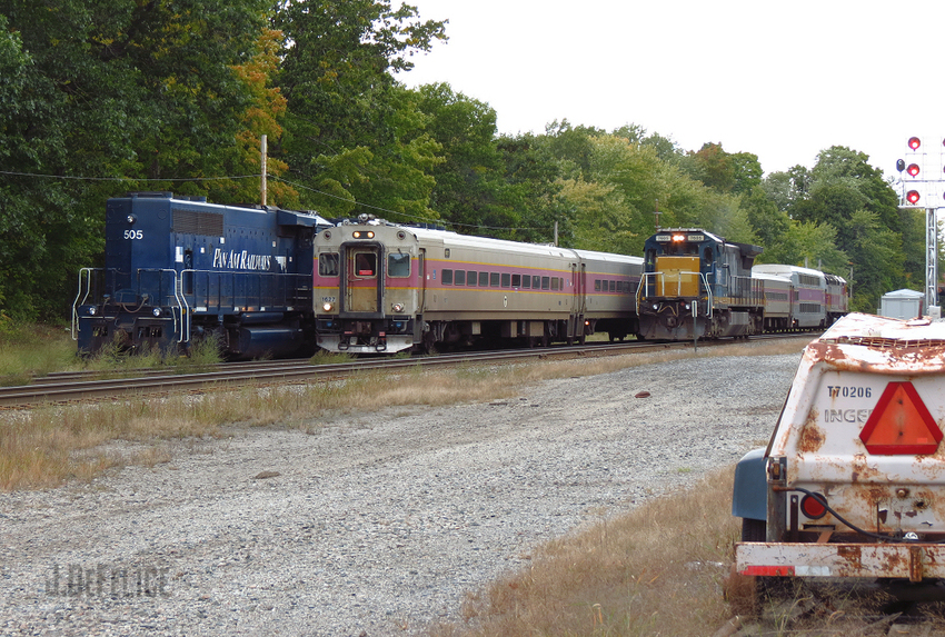 Photo of Three Trains at AY...