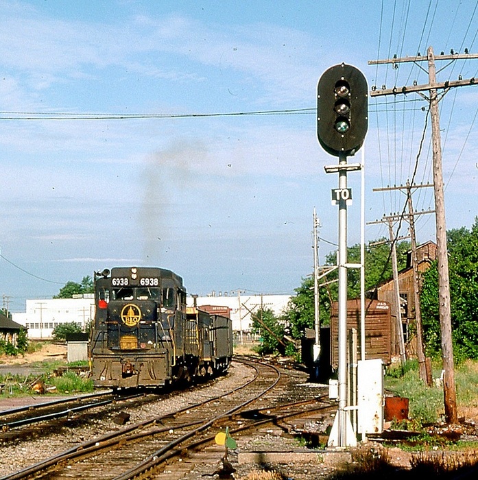 Photo of Chessie local switching at Leroy NY