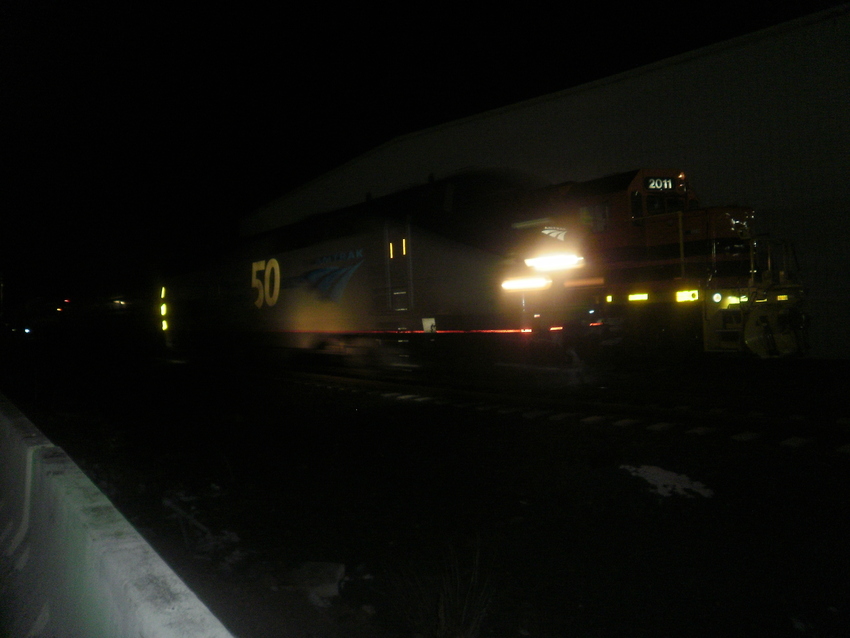 Photo of Amtrak local passing cso2 at about 60mph