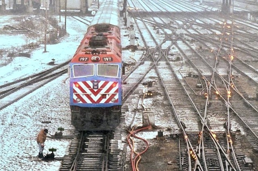 Photo of Fire and snow on METRA