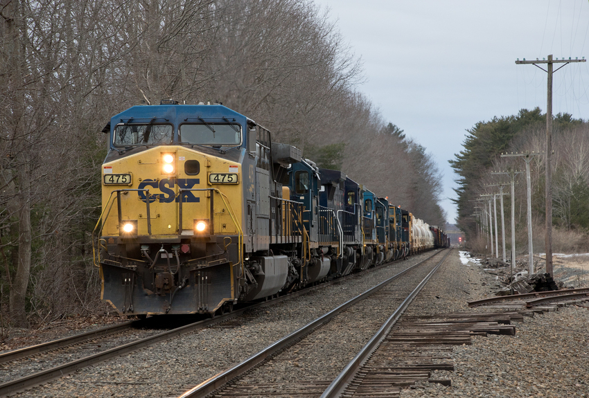 Photo of CSXT 475 Leads M426 at Cook's Crossing