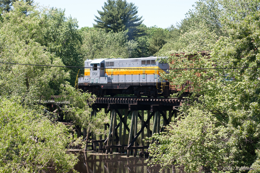 Photo of Bay Colony Charles River trestle in summer
